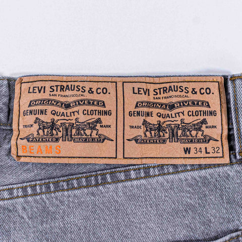 Levis x BEAMS Super Wide V2 Selvedge 501 Denim Jeans Button Fly