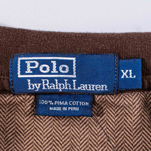 Polo Ralph Lauren Herringbone Pima Cotton Long Sleeve Polo Shirt