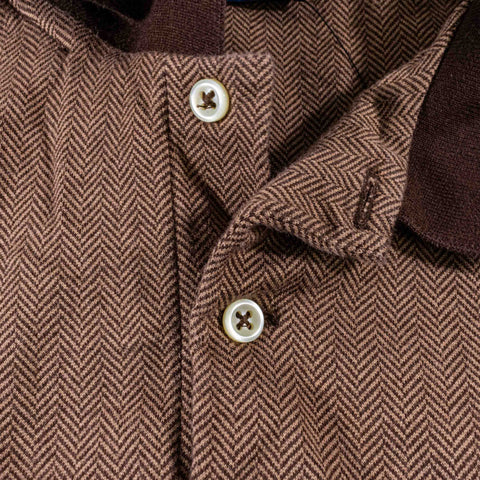 Polo Ralph Lauren Herringbone Pima Cotton Long Sleeve Polo Shirt