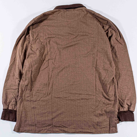 Polo Ralph Lauren Herringbone Pima Cotton Long Sleeve Polo Shirt