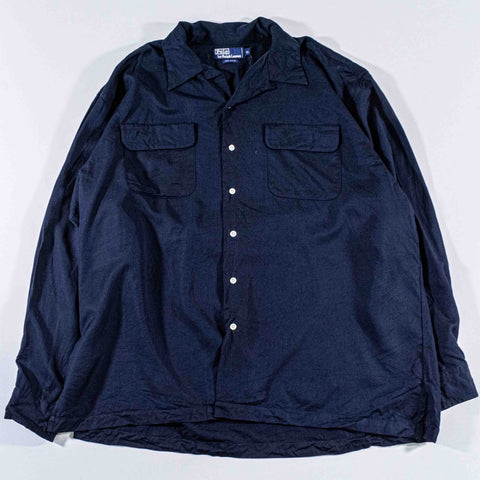 Polo Ralph Lauren Rayon Loop Collar Button Shirt Rockabilly