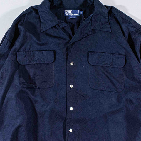 Polo Ralph Lauren Rayon Loop Collar Button Shirt Rockabilly