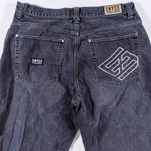 ENYCE Baggy Embroidered Jeans Hip Hop Skate