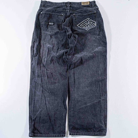 ENYCE Baggy Embroidered Jeans Hip Hop Skate