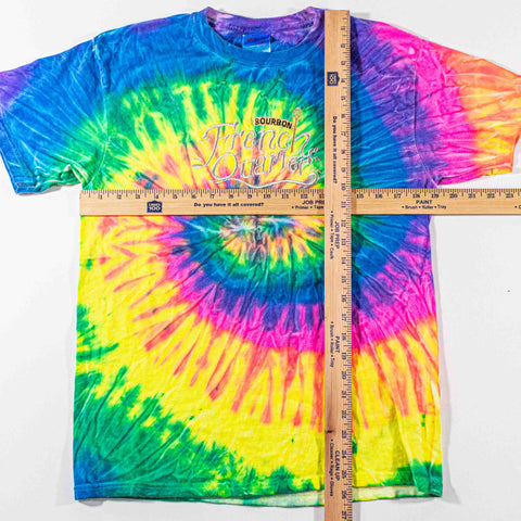 French Quarter New Orleans Tie Dye Embroidered T-Shirt