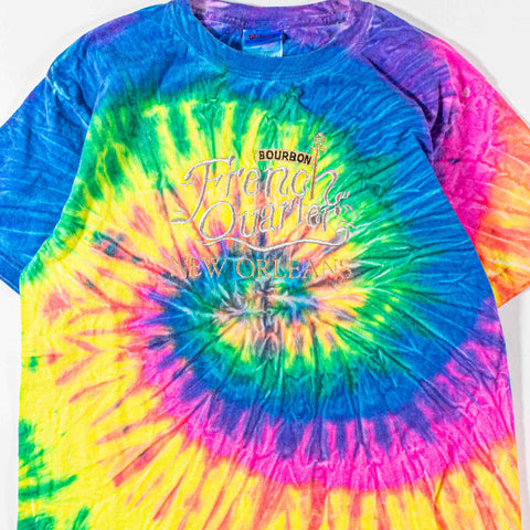 French Quarter New Orleans Tie Dye Embroidered T-Shirt