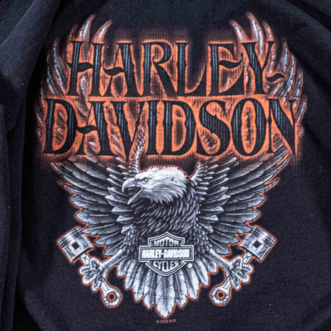 Harley Davidson Eagle Zip Hoodie Sweatshirt