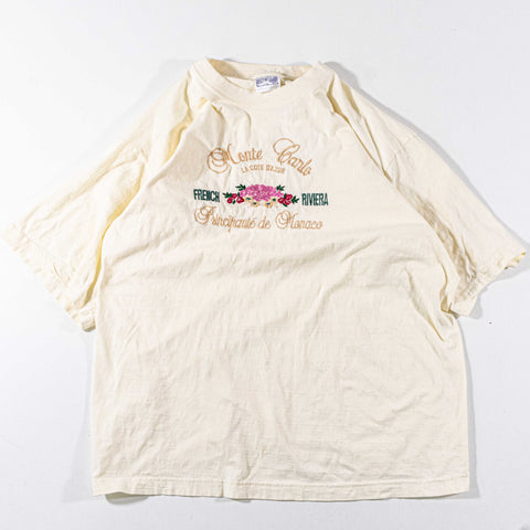 Monte Carlo Cote D'Azor Monaco French Riviera T-Shirt Embroidered