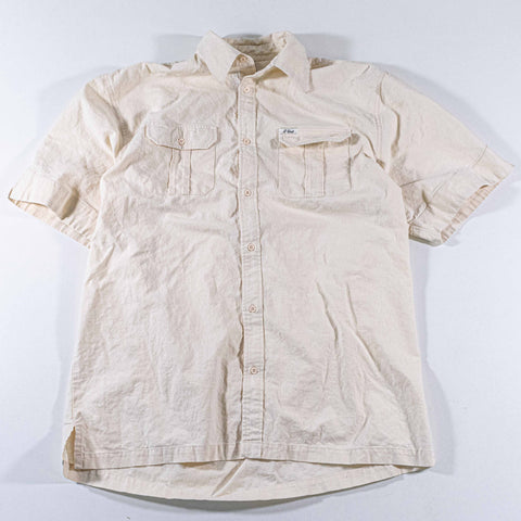 G-Unit Military Linen Blend Short Sleeve Shirt