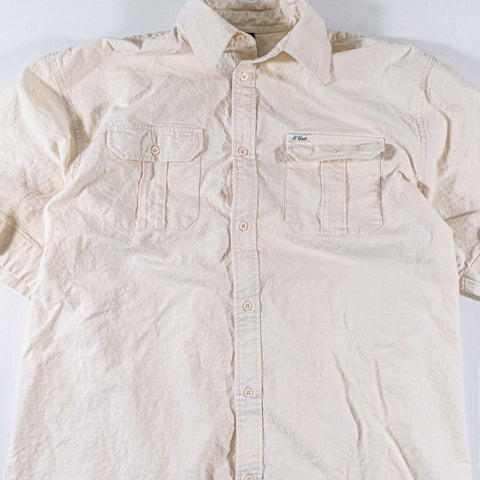 G-Unit Military Linen Blend Short Sleeve Shirt