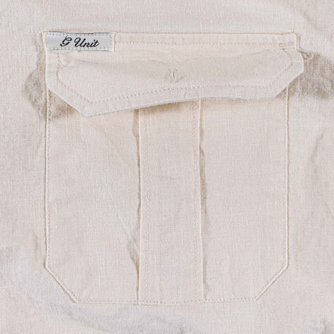 G-Unit Military Linen Blend Short Sleeve Shirt