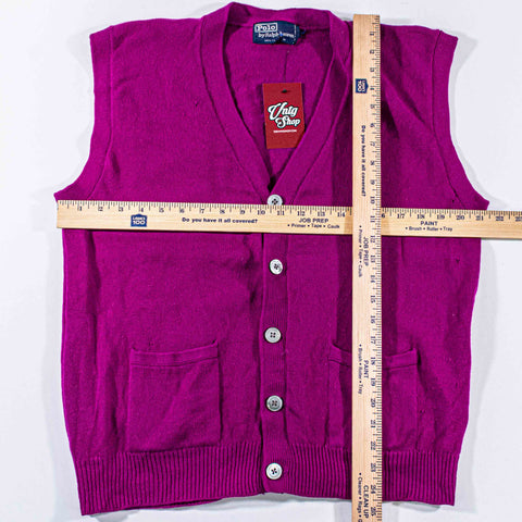 Polo Ralph Lauren Cashmere Knit Cardigan Vest