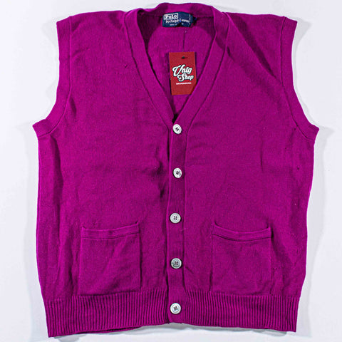 Polo Ralph Lauren Cashmere Knit Cardigan Vest