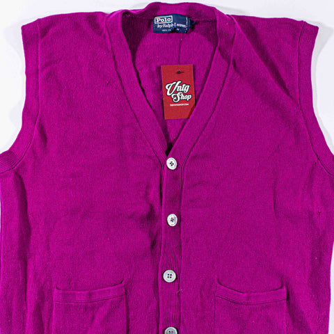 Polo Ralph Lauren Cashmere Knit Cardigan Vest