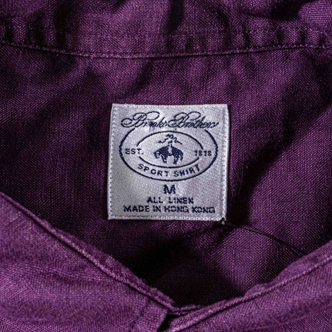 Brooks Brothers All Linen Button Down Shirt