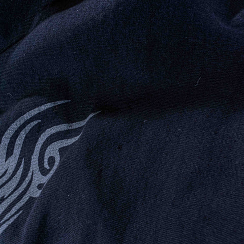 Skull Tribal Sun Faded Repaired Zip Hoodie Sweatshirt