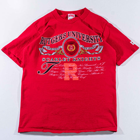 Rutgers University Scarlet Knights Crest Nutmeg Mills T-Shirt