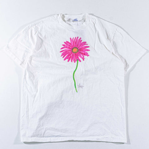 Pink Daisy Flower Art T-Shirt