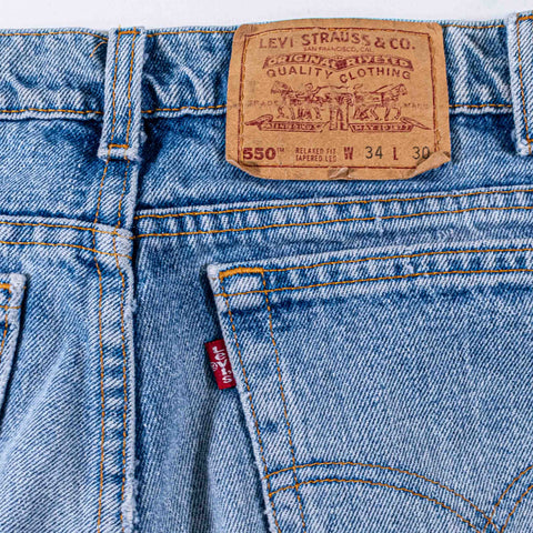 Levi's 550 Relaxed Fit Tapered Leg Jeans Made in USA