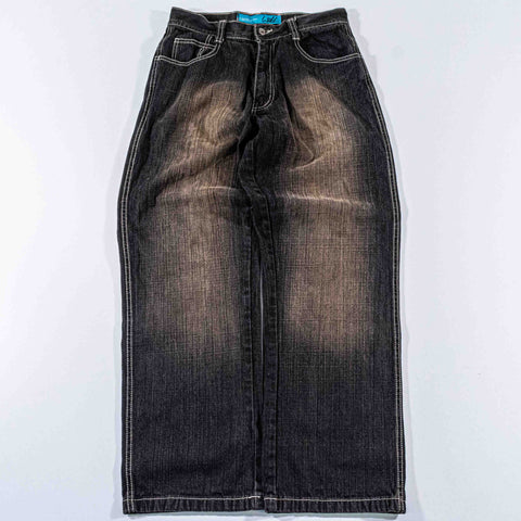 WCKD Denim Wide Leg Baggy Jeans Skater