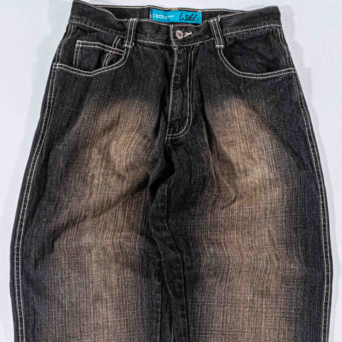 WCKD Denim Wide Leg Baggy Jeans Skater