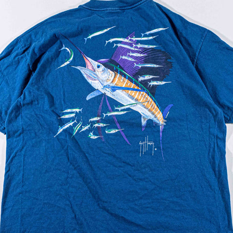 Guy Harvey Marlin Big Print Pocket T-Shirt