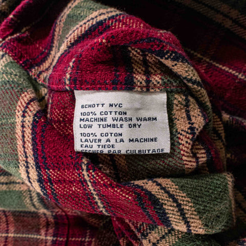 Schott NYC Plaid Flannel Shirt