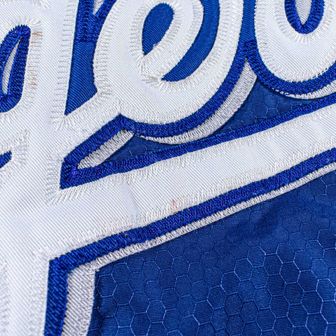 LA Dodgers Majestic Dugout Jacket Los Angeles USA Flag