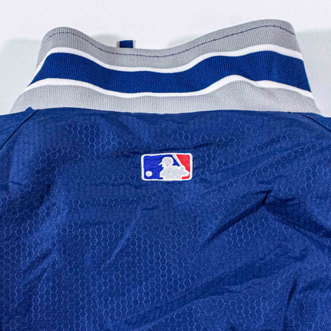 LA Dodgers Majestic Dugout Jacket Los Angeles USA Flag