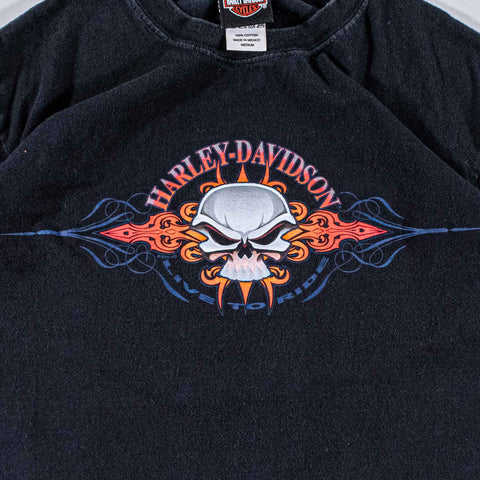 Harley Davidson Motorcycles Skull Tribal T-Shirt
