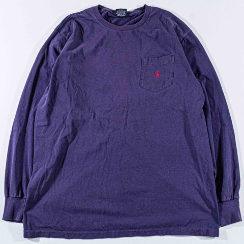 Polo Ralph Lauren Pony Pocket T-Shirt Long Sleeve Sun Faded