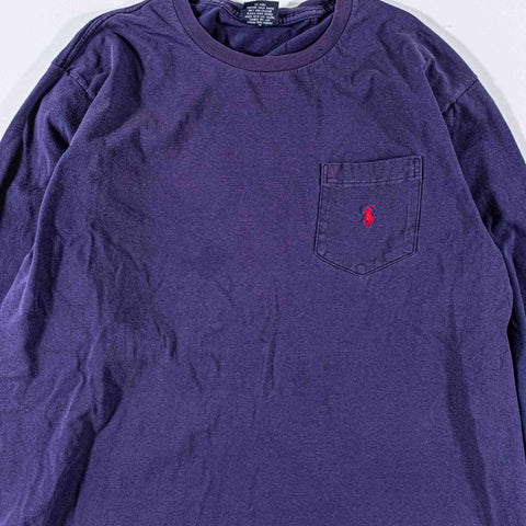 Polo Ralph Lauren Pony Pocket T-Shirt Long Sleeve Sun Faded