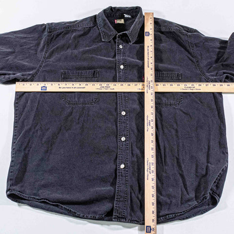 Levis Sun Faded Black Denim Shirt