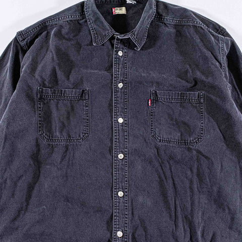 Levis Sun Faded Black Denim Shirt