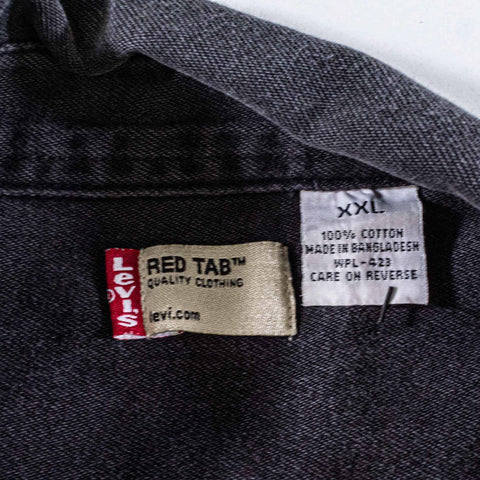 Levis Sun Faded Black Denim Shirt