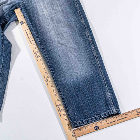 SouthPole Red Tab Baggy Wide Leg Jeans