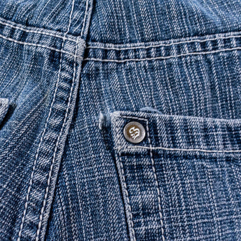 SouthPole Red Tab Baggy Wide Leg Jeans