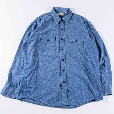 LL Bean Chambray Utility Shirt