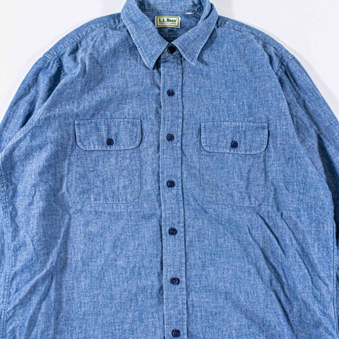 LL Bean Chambray Utility Shirt
