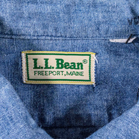 LL Bean Chambray Utility Shirt
