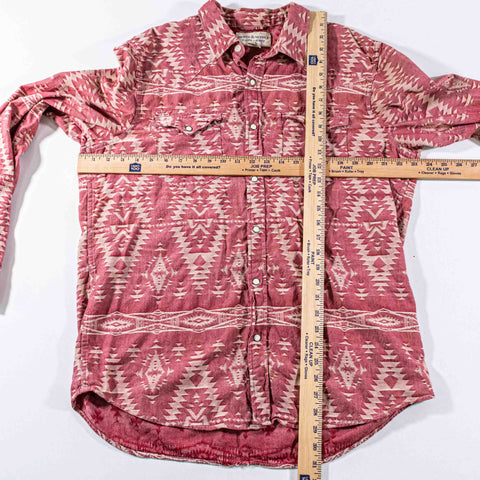 Denim & Supply Ralph Lauren Aztec Pearl Snap Western Shirt