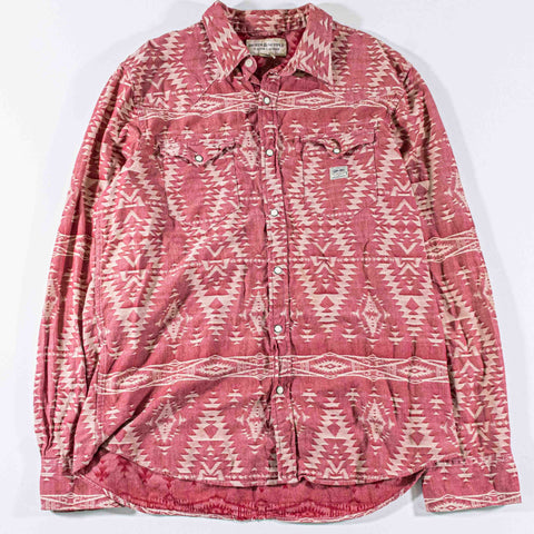 Denim & Supply Ralph Lauren Aztec Pearl Snap Western Shirt