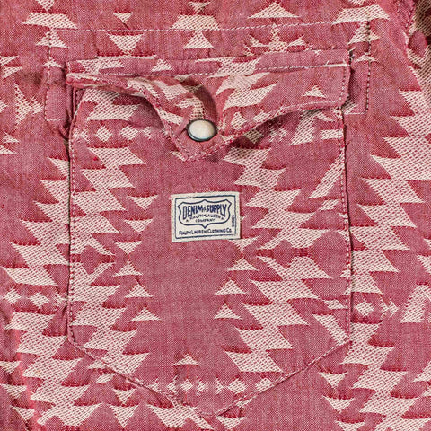 Denim & Supply Ralph Lauren Aztec Pearl Snap Western Shirt