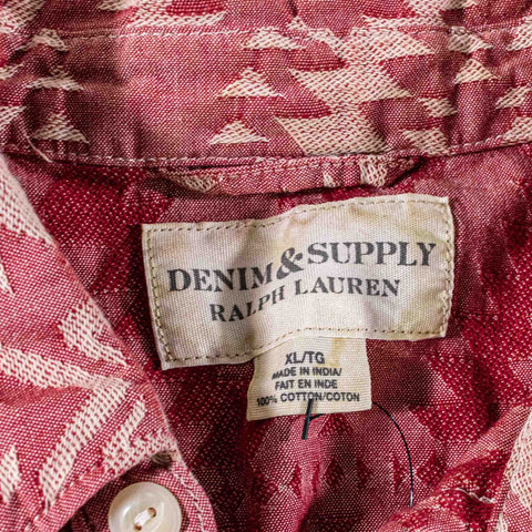 Denim & Supply Ralph Lauren Aztec Pearl Snap Western Shirt