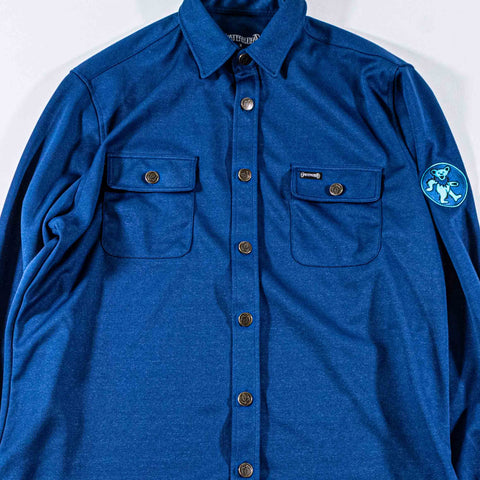 Grateful Dead Section 119 Dancing Bear Button Shirt