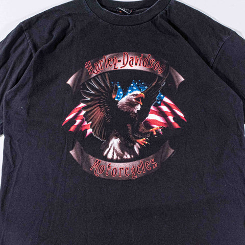 Harley Davidson Motorcycles Eagle Flag T-Shirt Las Vegas