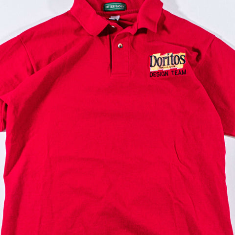 Doritos Tortilla Chips Design Team Polo Shirt Made in USA