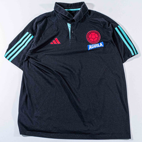 Adidas Colombia Tiro 23 Polo Shirt With Sponsor