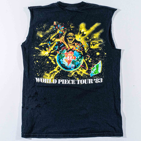 Iron Maiden Piece of Mind Tour Cutoff T-Shirt Double Sided 2005