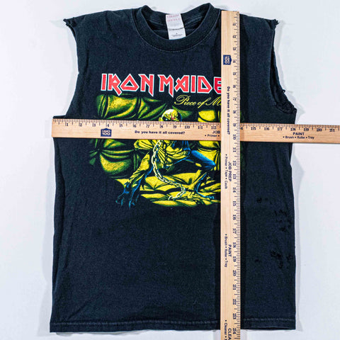 Iron Maiden Piece of Mind Tour Cutoff T-Shirt Double Sided 2005